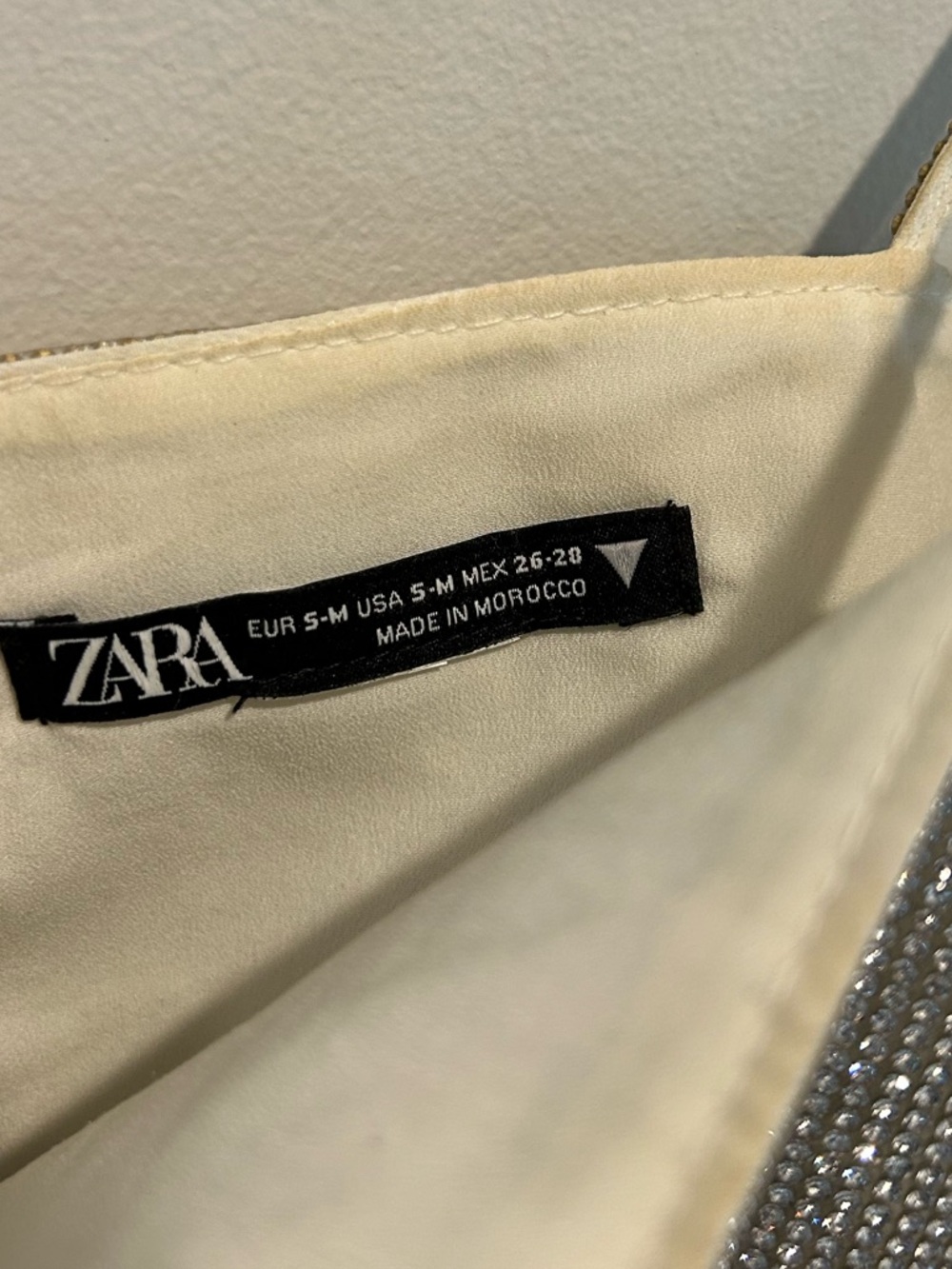 Zara Embellished Rhinestone Crop Top - Picture 3 of 5